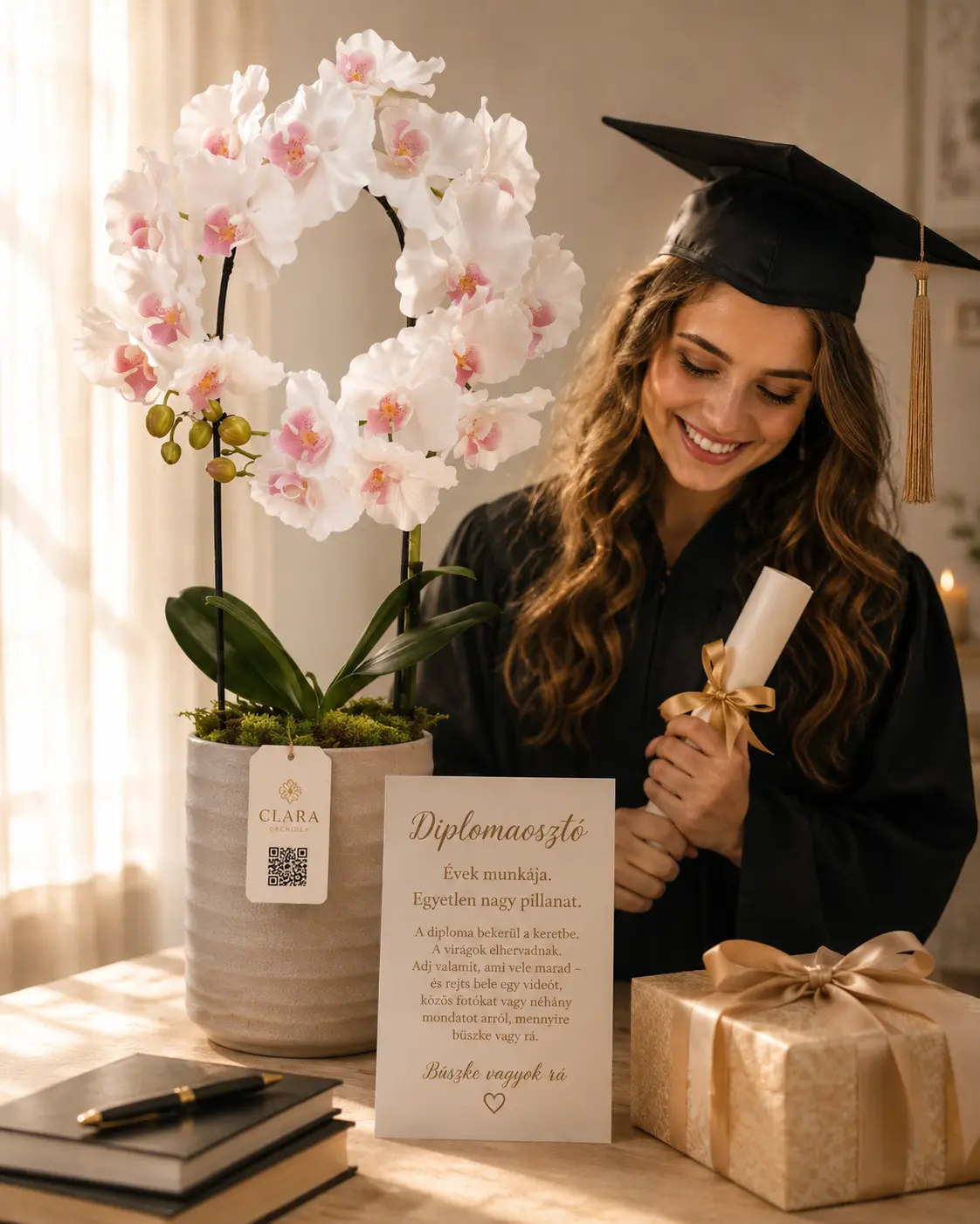 Diplomaosztó — Clara Orchidea ajándékötlet